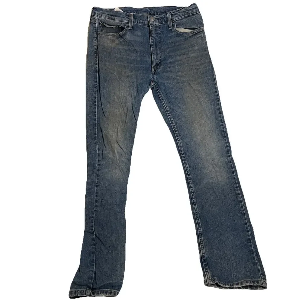 Levis 513 Jeans Men's 33x32 Blue Slim Straight American Stretch Denim